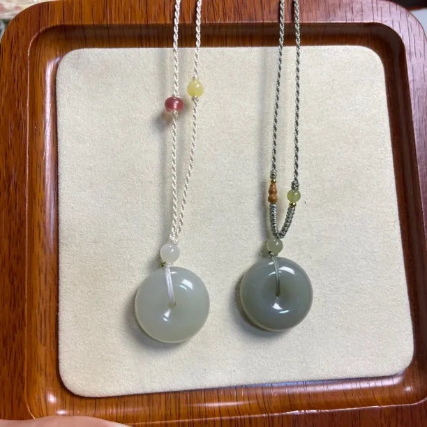 天然和田玉平安扣男女通款百搭款（多样性发货拍一发一）