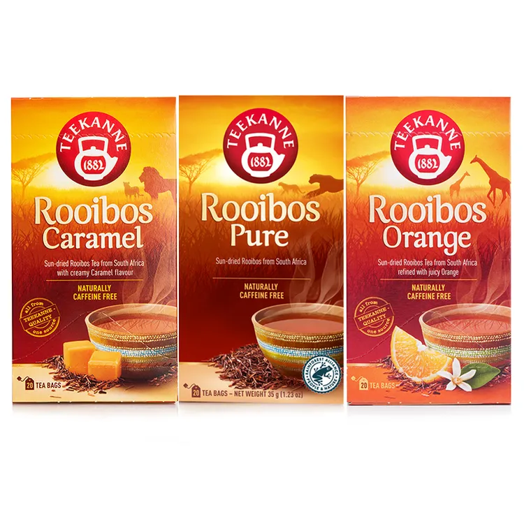 TEEKANNE恬康乐南非路易波士茶（原味/焦糖/香橙）0咖啡因0茶碱