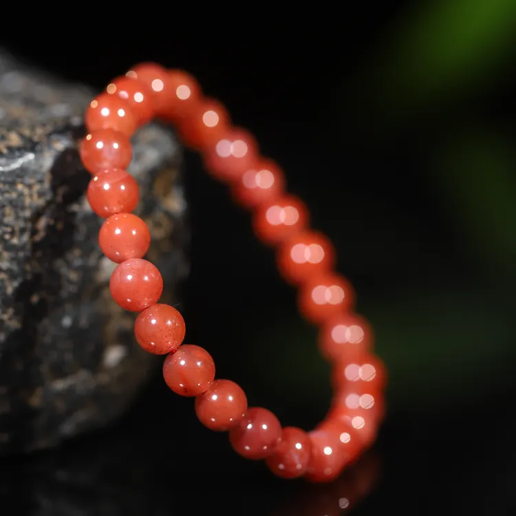 【飾上】F041四川凉山瓦西牛血红手串 HYY72909 多样性发其一