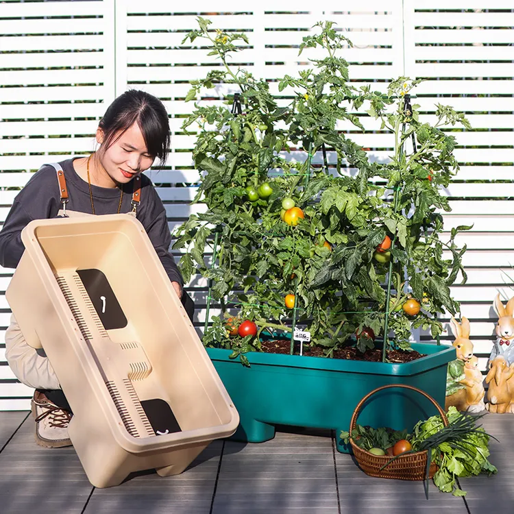 【滑轮种植箱】超大加厚透气种菜盆加厚阳台种菜盆种菜种菜专用盆商品图