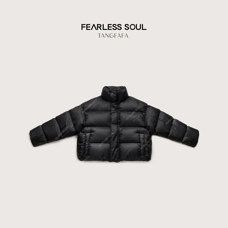 唐发发TFF 冬季新款百搭保暖绗缝立领三星鹅绒羽绒服 825FN831 *