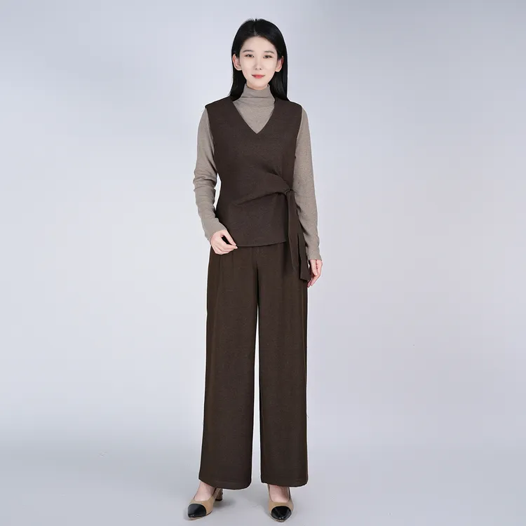 浒城古娘中式v领秋季新款套装WH05007562+WK05007562+WS05007562