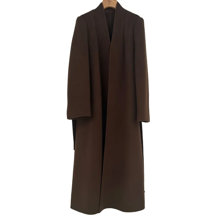 【WZF】正肩简约大气羊毛羊羊绒双面呢大衣24HW769-3070