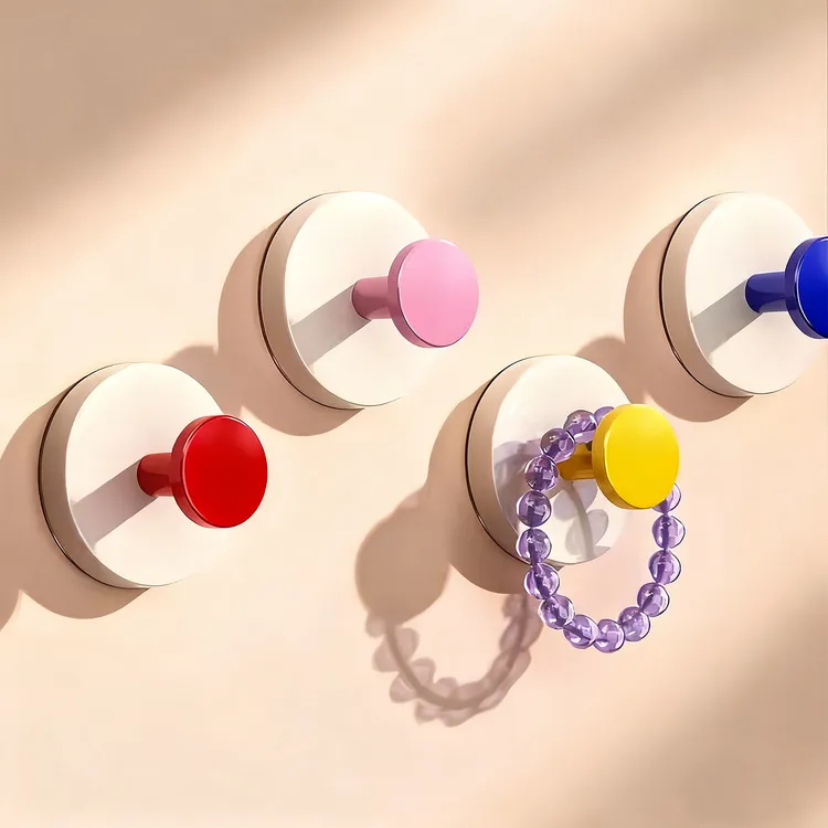 多巴胺色挂钩强力承重粘胶挂钩免打孔置物挂钩客厅家用卫生间浴室