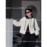 【轻盈柔软】秋季新品无领外套宽松棉服百搭