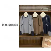 DI JIE STUDIOS新款秋冬定制慵懒修身显瘦遮肉慵懒针织衫5950#