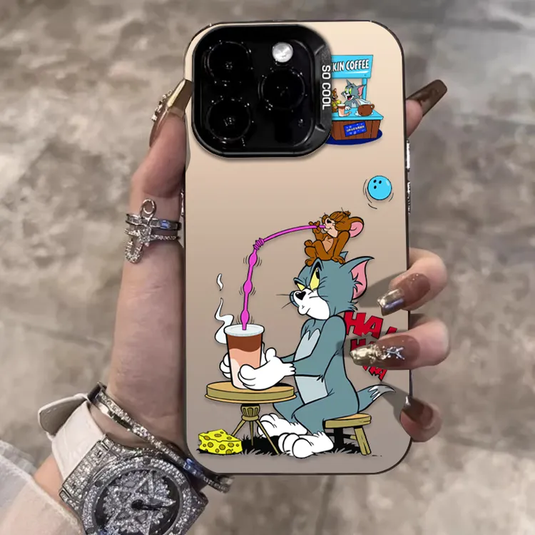 猫和老鼠适用苹果16promax手机壳iPhone15创意14保护套17新款卡通