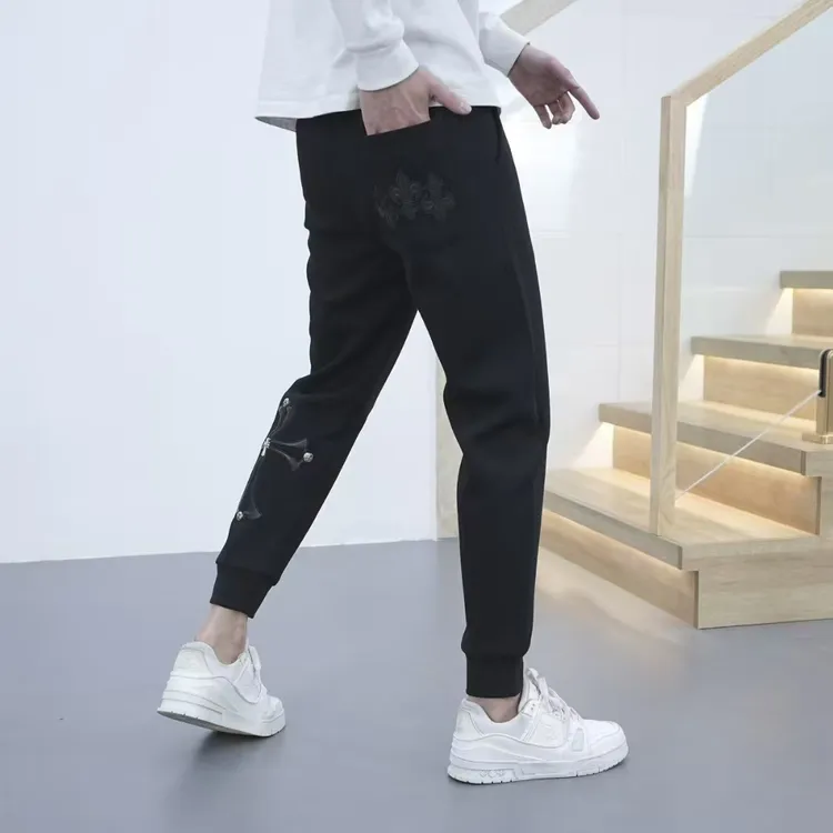 男士秋冬季加厚束脚卫裤百搭男裤长裤运动裤子裤子男款秋冬款