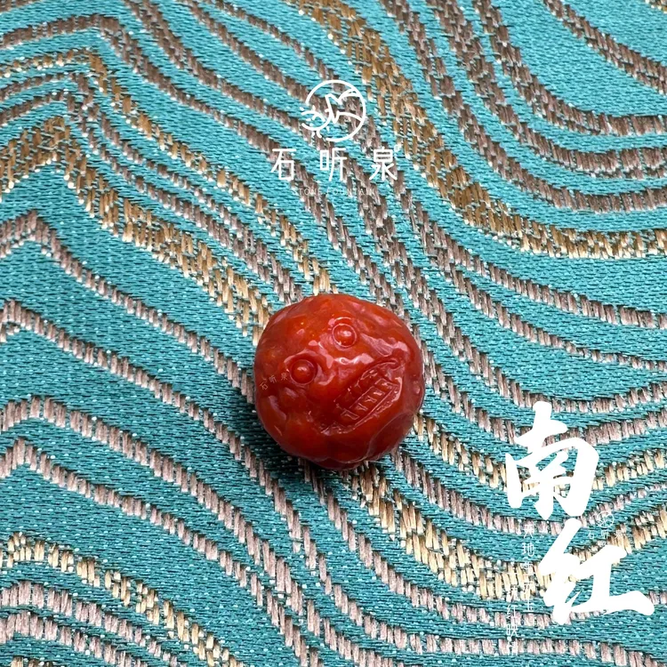 【原矿南红】貔貅文玩配饰大尺寸圆珠【13+mm】【多样性发货发其一】