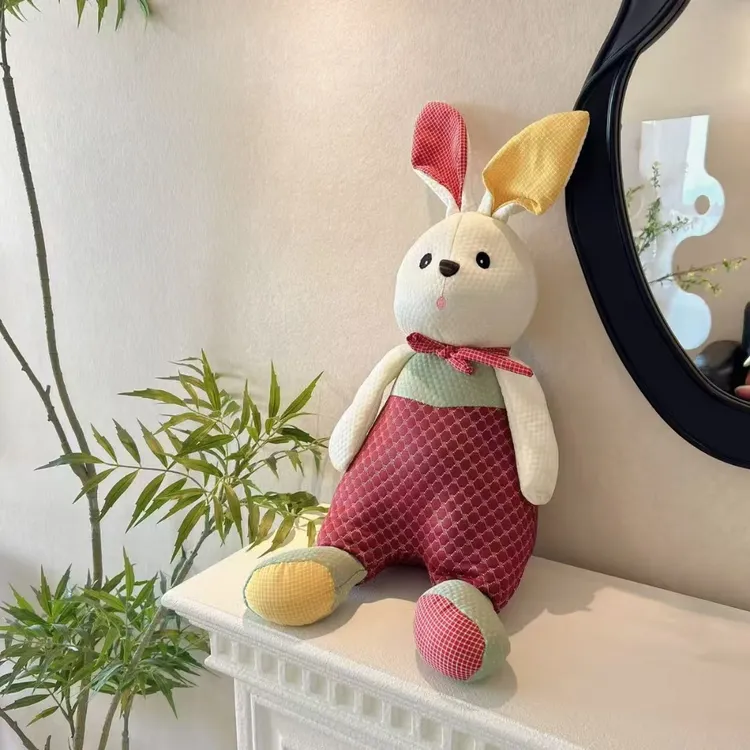 冰豆豆凉感可爱兔玩偶抱枕精致儿童公仔靠枕卧室沙发