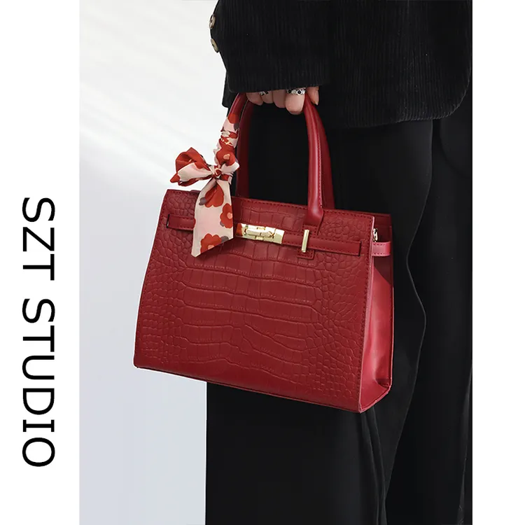 红色大容量新娘结婚包包女2025新款高级质感手提中年妈妈包婆婆包