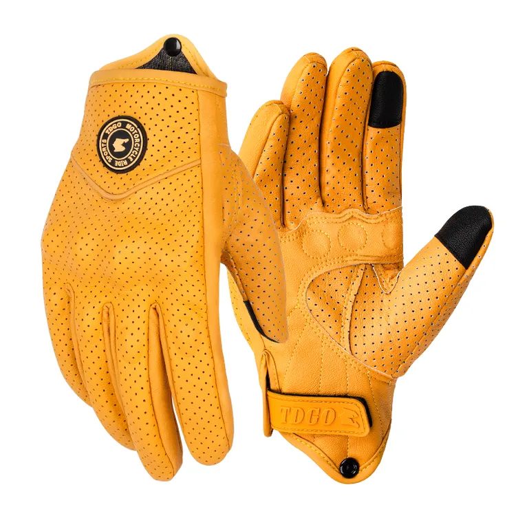 摩托车骑行手套四季通用摩旅装备防摔带触屏男女机车手套夏季透气