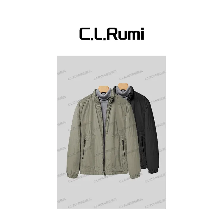 【Rumi精品】“男家属福利”25秋季男士时尚休闲薄棉立领夹克7136wt