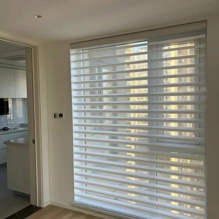 顺鑫高品质香格里拉帘罗马帘卷帘百叶帘日夜帘卧室客厅书房遮光帘