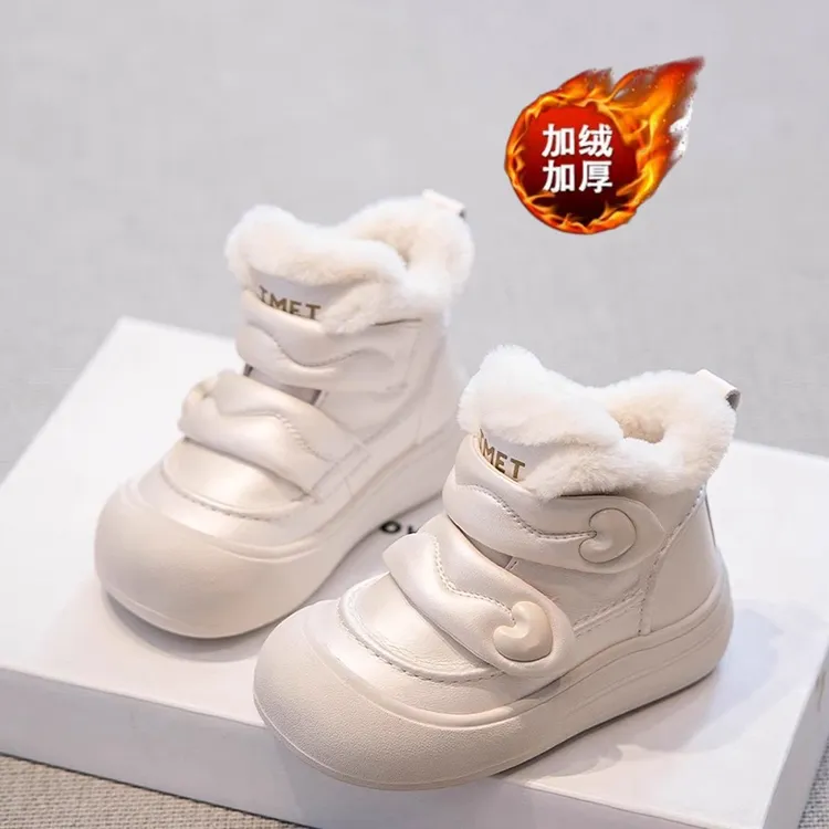 ABC女童雪地靴冬季棉靴2025新款冬鞋雪地鞋加绒加厚宝宝棉鞋女童