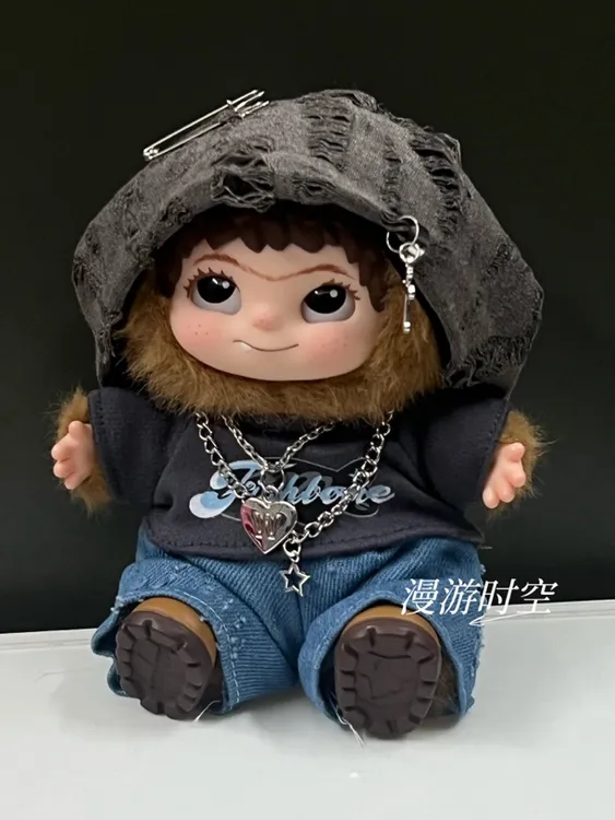 现货wakuku娃衣20cm哇库库装熊偶衣服棉花娃娃盲盒毛绒玩偶帽子服