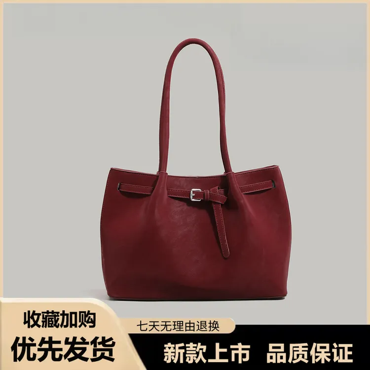 高级质感复古托特包女2025新款冬季大容量通勤包时尚手提单肩包女