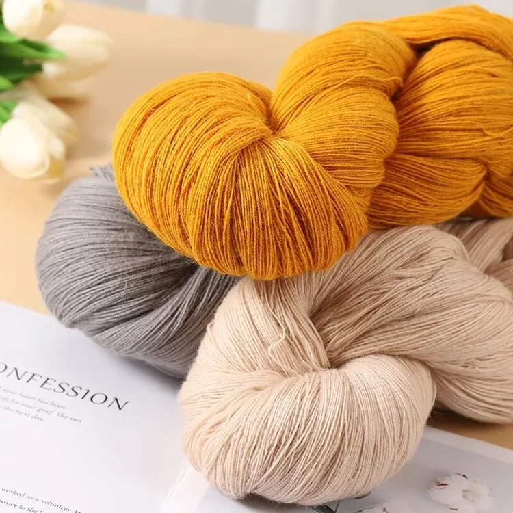 精纺老式手编26支3股开司米纯羊绒毛线细线手工柔软亲肤不起球