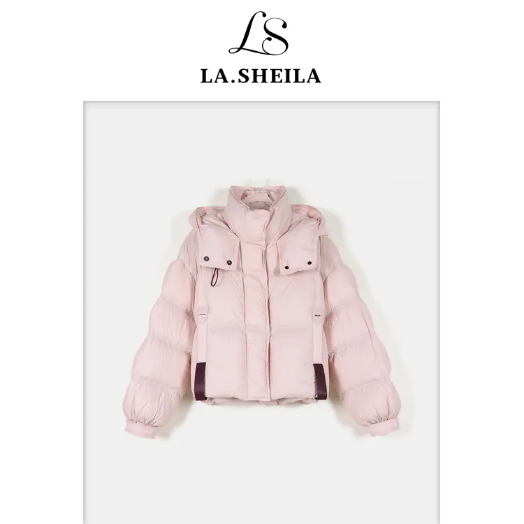 LA.Sheila连帽抽绳保暖泡芙羽绒服254-YRF/1117-88818