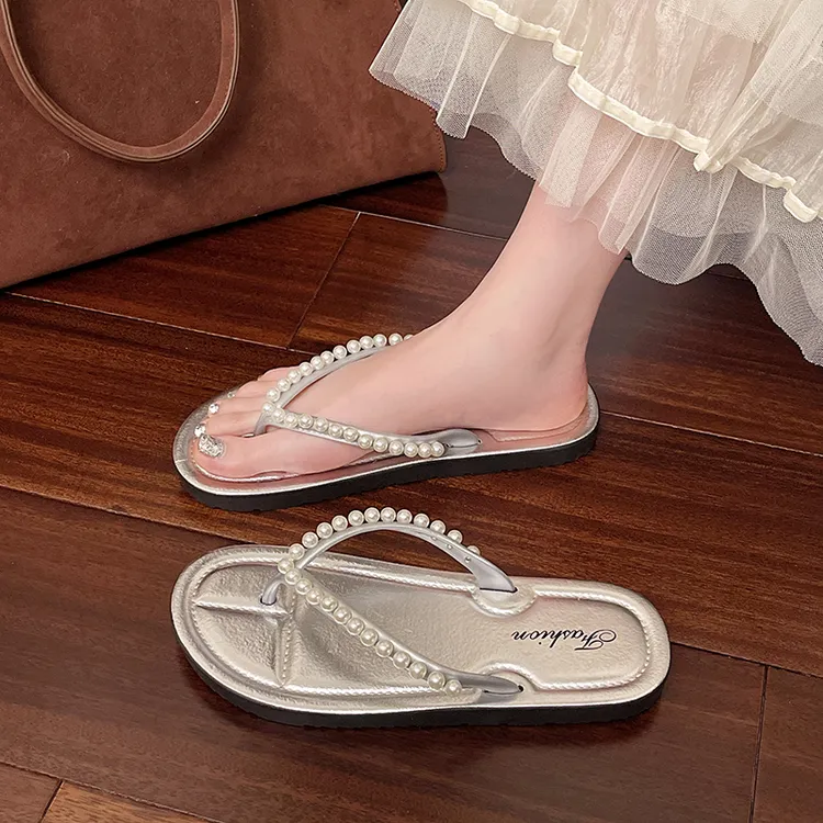 人字拖鞋女夏季外穿时尚2025新款平底夹脚趾网红凉拖鞋沙滩鞋凉鞋