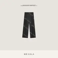 MRHALA 辉月轻盈细羊毛时尚长裤女 LK40377