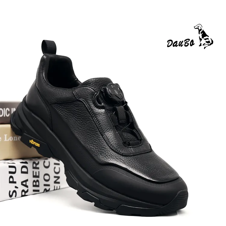 DauBo鹿皮纳帕纹高端城市户外【Vibram】底透气舒适低帮男鞋