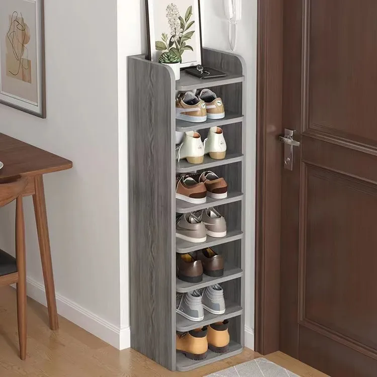 鞋柜架分层门口家用小型防尘多层收纳神器省空间迷你简易书柜多层