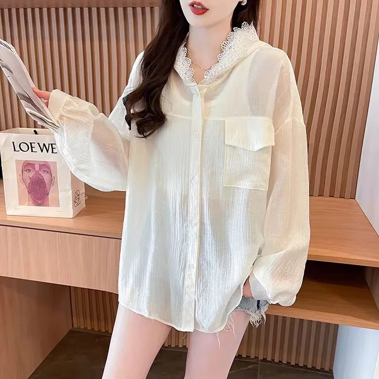 雯子时尚女装店防晒春夏款洋气针织宽松韩版长袖