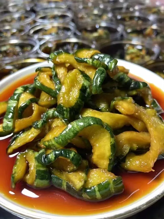 莆田特色小菜，小时候的味道，酱瓜（丁瓜）