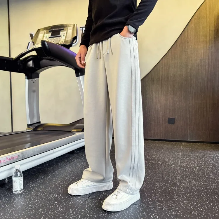 2025卫裤男款秋冬季慵懒通勤廓形直筒宽松休闲长裤男女垂感运动裤