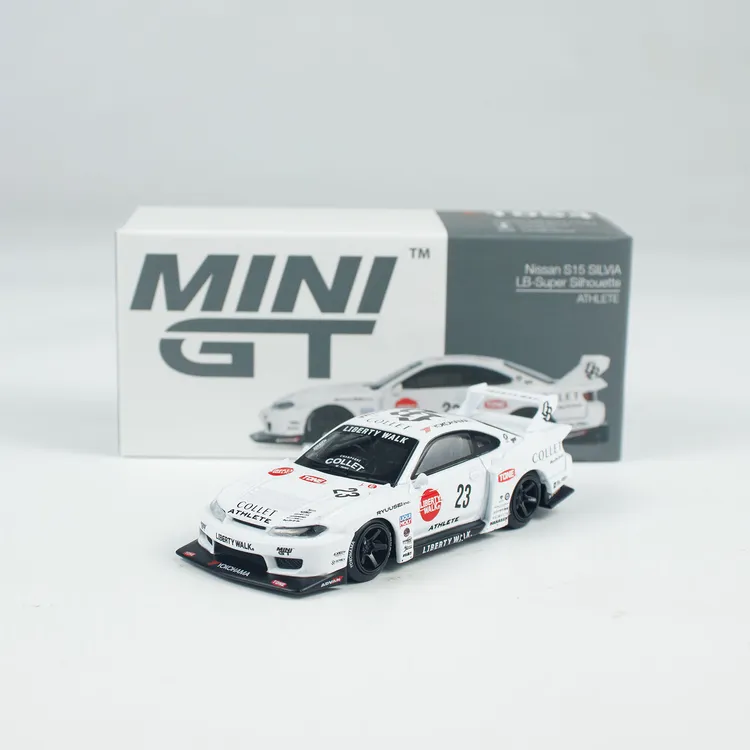 MINIGT车模 1:64 合金 1054号 日产S15 LBWK 小比例汽车模型收藏