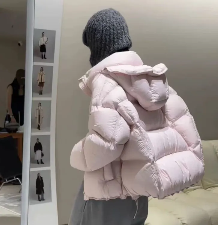 95白鸭绒羽绒服女2025冬新款初冬季独特超好看韩系短款