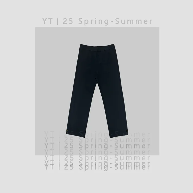 YT&九分直筒2025新款高腰高休闲裤简约百搭显瘦修身通勤风#i152