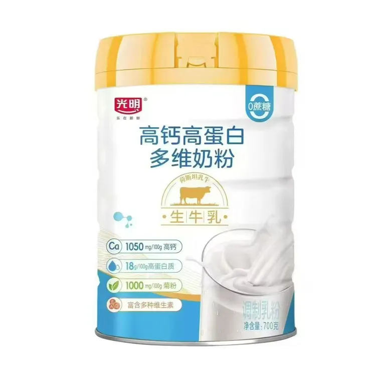 光明高钙高蛋白多维奶粉700g罐装