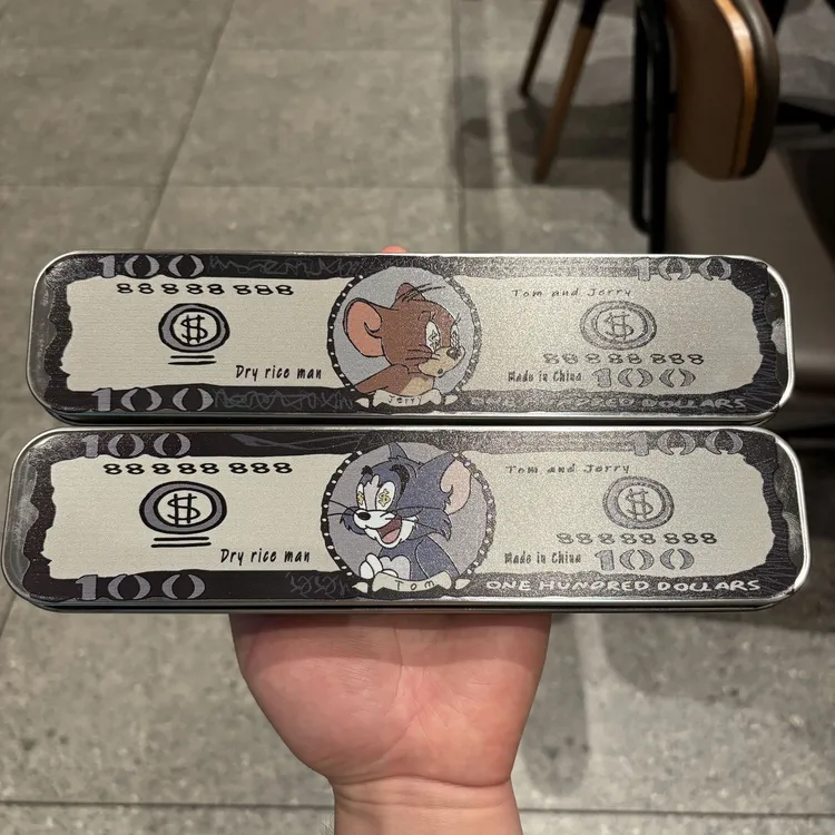 正版猫和老鼠筷子可爱高档抗菌防霉勺叉收纳盒便携不锈钢餐具套装