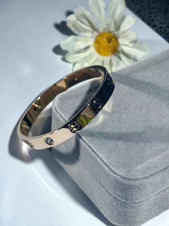 纯铜锆石手链 圈口50mm以下植物花卉镶嵌潮流简约素款