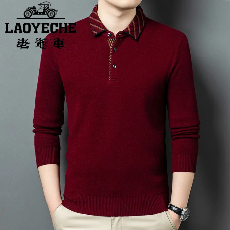 休闲秋冬保暖短袖罩衫爆款新款针织衫/毛衣男装2025年秋季冬季