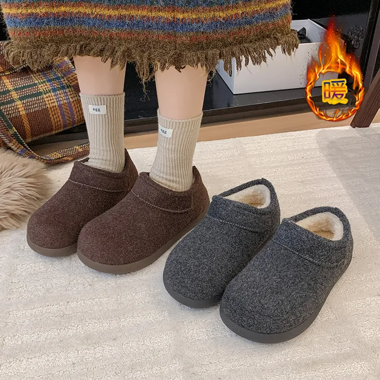 2025冬季新款爆款保暖小土豆雪地靴女款厚底加绒加厚防滑短筒棉鞋