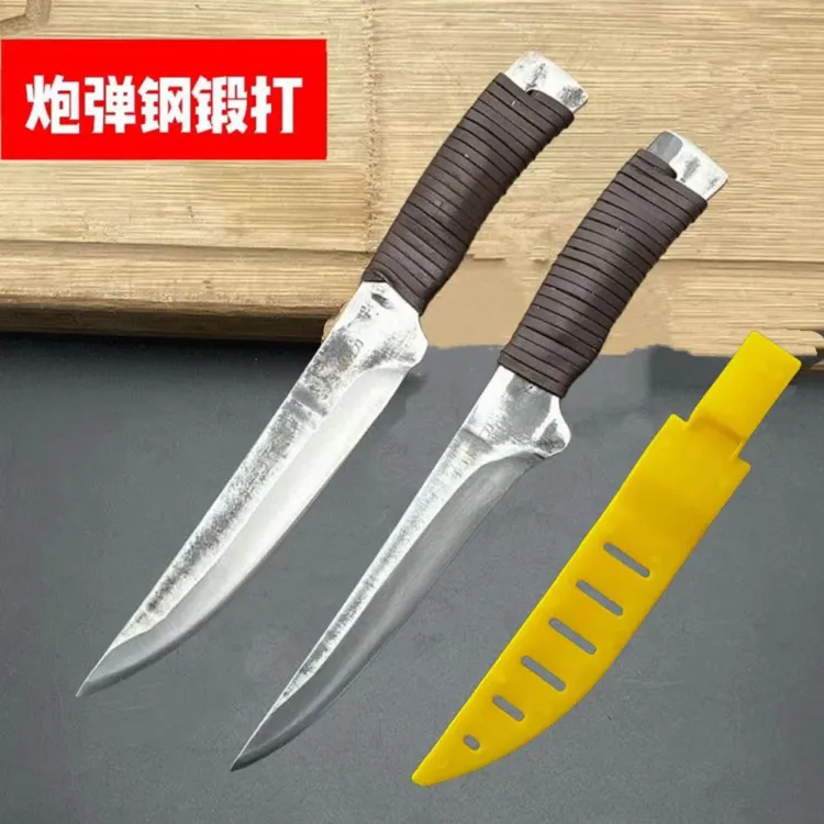 炮弹钢剔骨刀手工锻打商用锋利屠夫专用分割刀