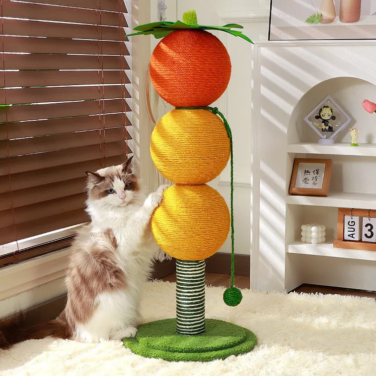 室内专用猫抓板猫抓柱猫咪玩具猫爬架立式磨爪麻绳抓球不掉屑玩具