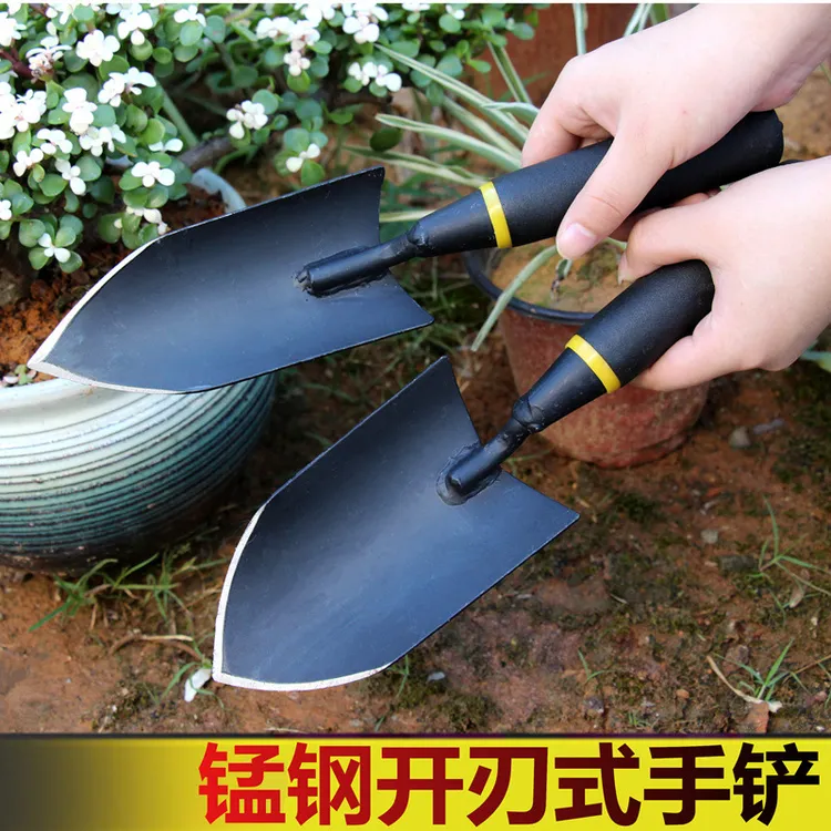 锻打小铲子锰钢加厚园艺种花养花种菜工具挖土挖野菜农用铁铲铁锹