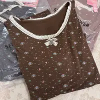 【如物优品】韩国女式睡衣 家居上衣 弹力舒适宽松大码 可外穿