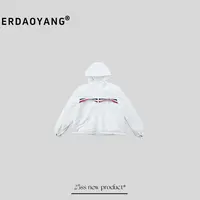 ERDAOYANG "伦敦人" 秋冬刺绣经典款夹棉重工连帽防水外套WTC128