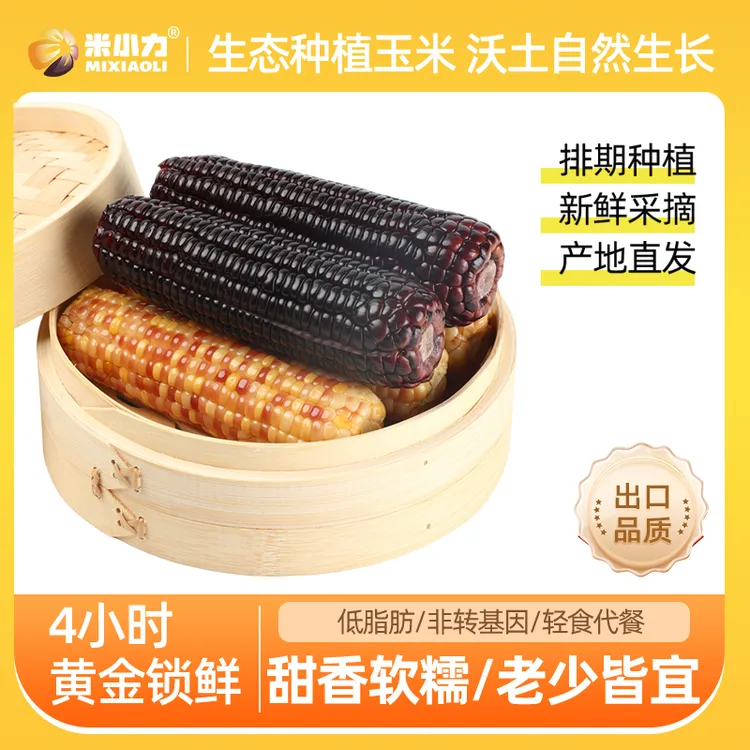 米小力【糯玉米组合款】糯玉米甄选营养早餐蒸煮加热即食软糯香甜