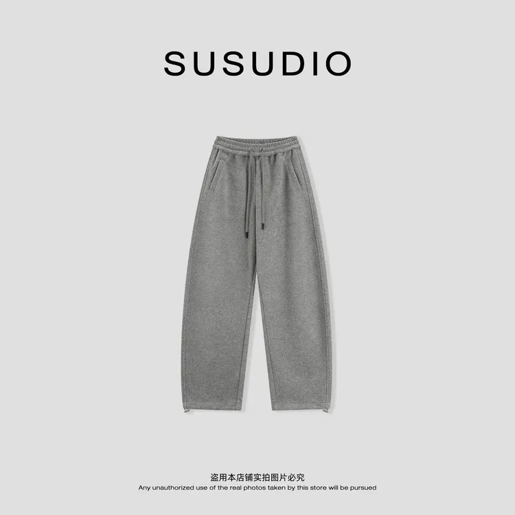 SUSUDIO 王牌卫裤2.0 新款百搭休闲松紧腰纯色卫裤 40667