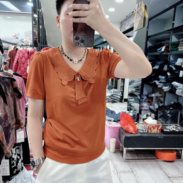 韩货高级超好质量3色遮肚腩领带上衣6223品夏季