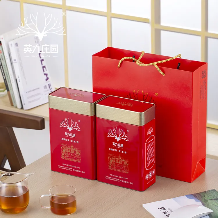 英玖庄园红茶英德红茶英红九号一级250g红冠罐装茶叶