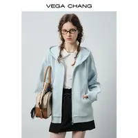VEGACHANG【休闲氛围】卫衣女2025新款秋季小个子减龄外套0231LL