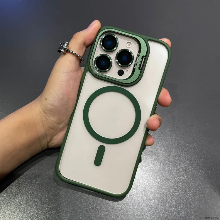 全包高级感磁吸iphone16支架透明14必备配件苹果手机壳防摔手机套