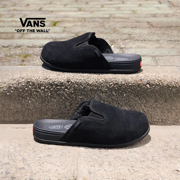 Vans范斯官方MTE Harbor Mule VR3一脚蹬加绒男女鞋穆勒鞋CW3BLK